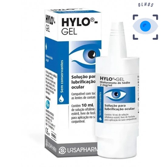 Hylo Gel lubrificante ocular sem conservantes 10 ml